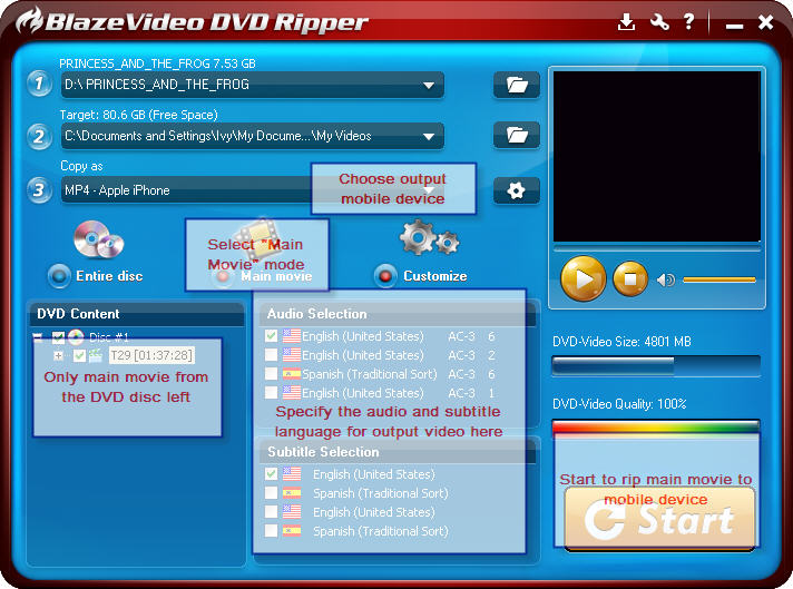 dvd-to-mobie-device-main-movie rip main movie from a dvd to mobile device