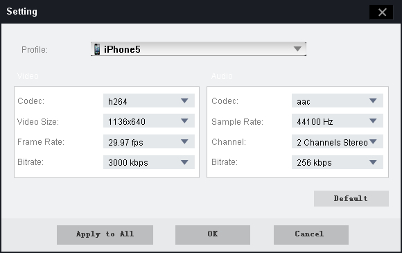 set output video in dvd copy