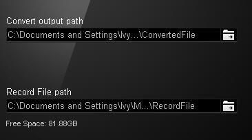 set output foder for converted videos or recorded TV shows