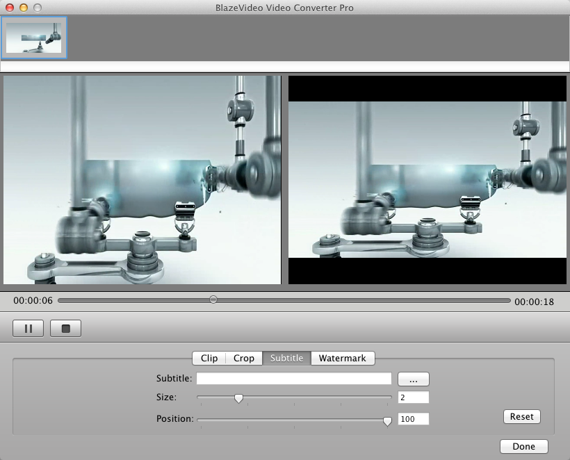 crop video in video converter