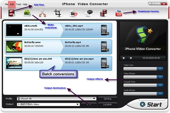 iPhone video Converter for Windows
