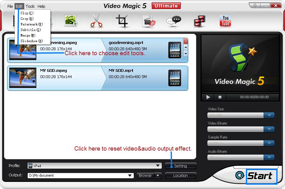 MPEG to MPEG4
