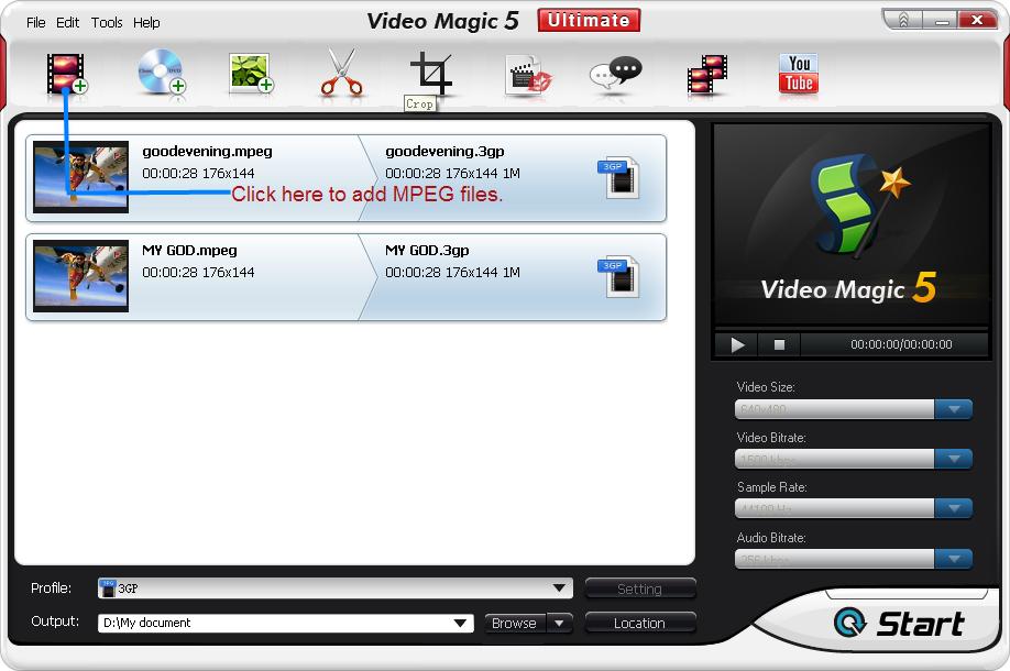 MPEG to MPEG4