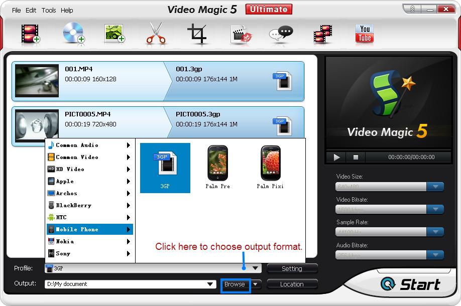 MPEG4 to 3GP