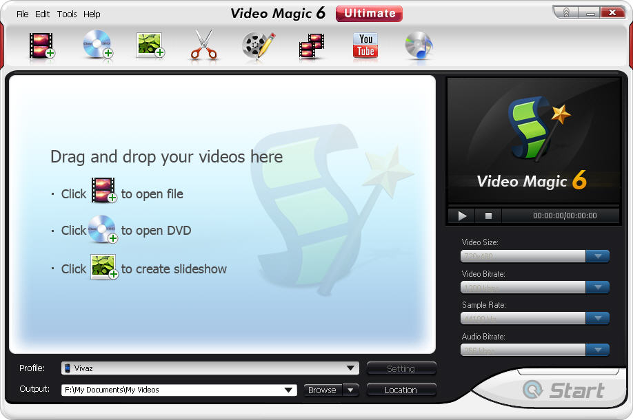 Click to view Video Magic Ultimate 6.0.0.4 screenshot