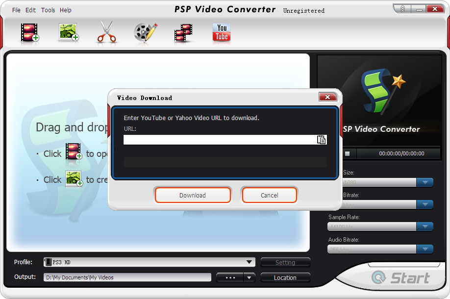 free converter video to psp