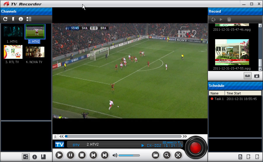 Watch, record, playback HDTV/teletext